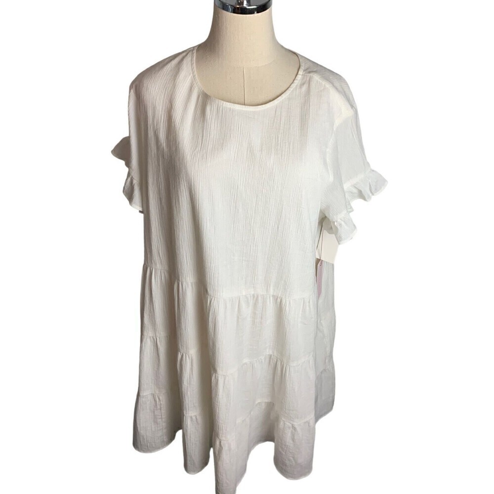 New Rachel Parcell White Dress XL 100% Cotton New With Tags